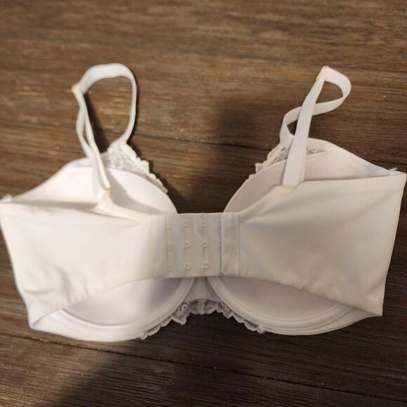 Natori Heavenly Convertible Comfort Lace Contour Underwire Bra White 32G - Picture 6 of 10